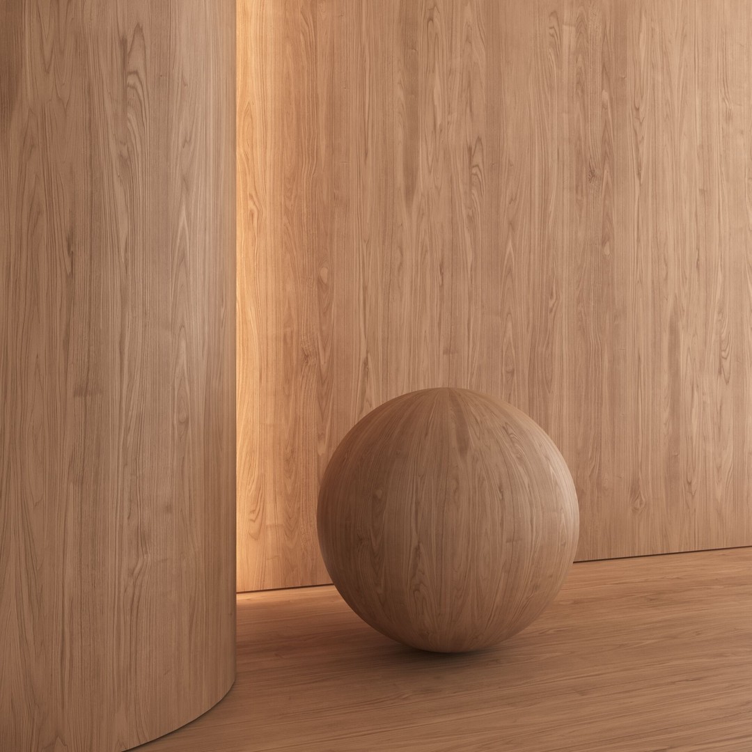 Walnut Wood Material 3D Model – Seamless PBR Textures, FBX, OBJ - View 5