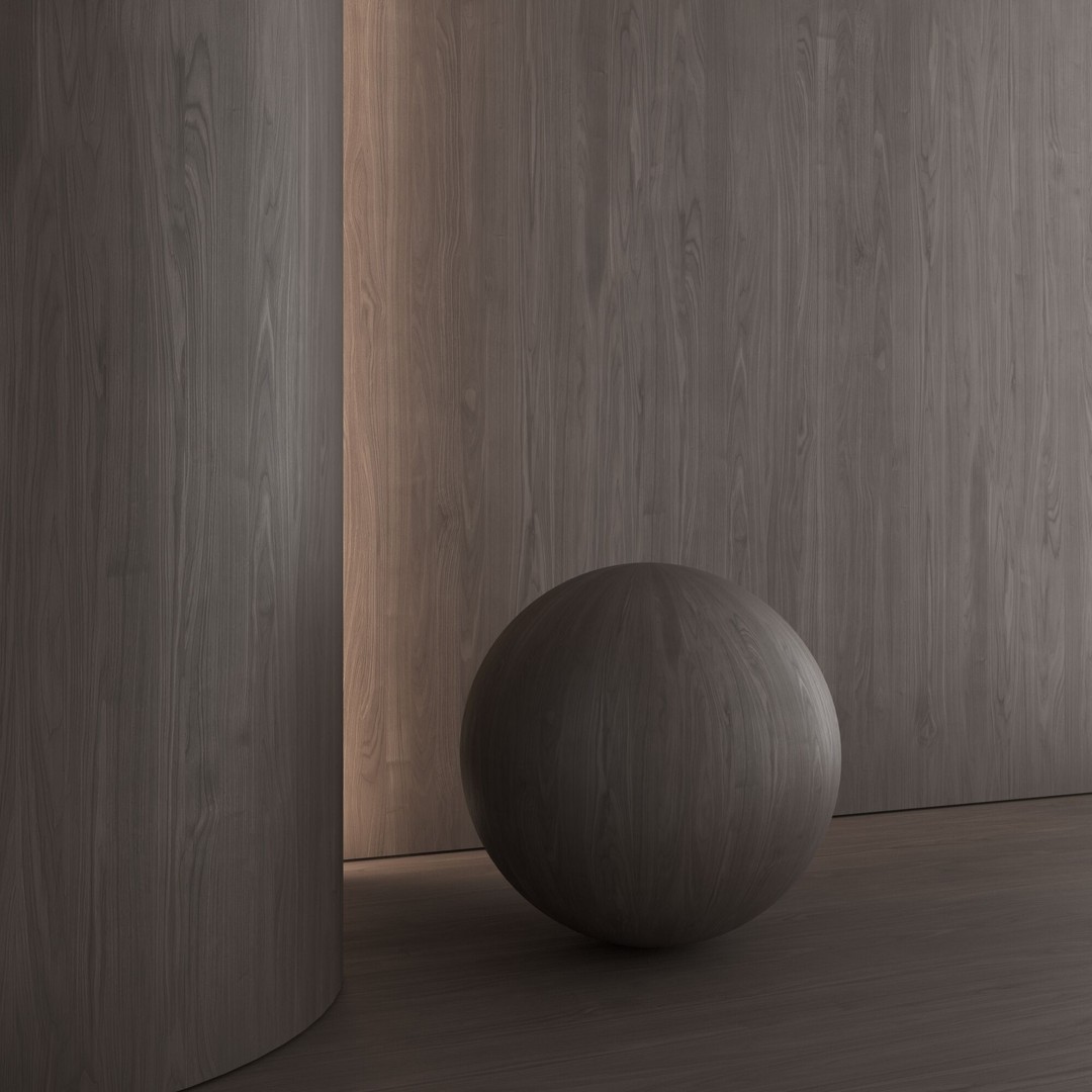 Walnut Wood Material 3D Model – Seamless PBR Textures, FBX, OBJ - View 7