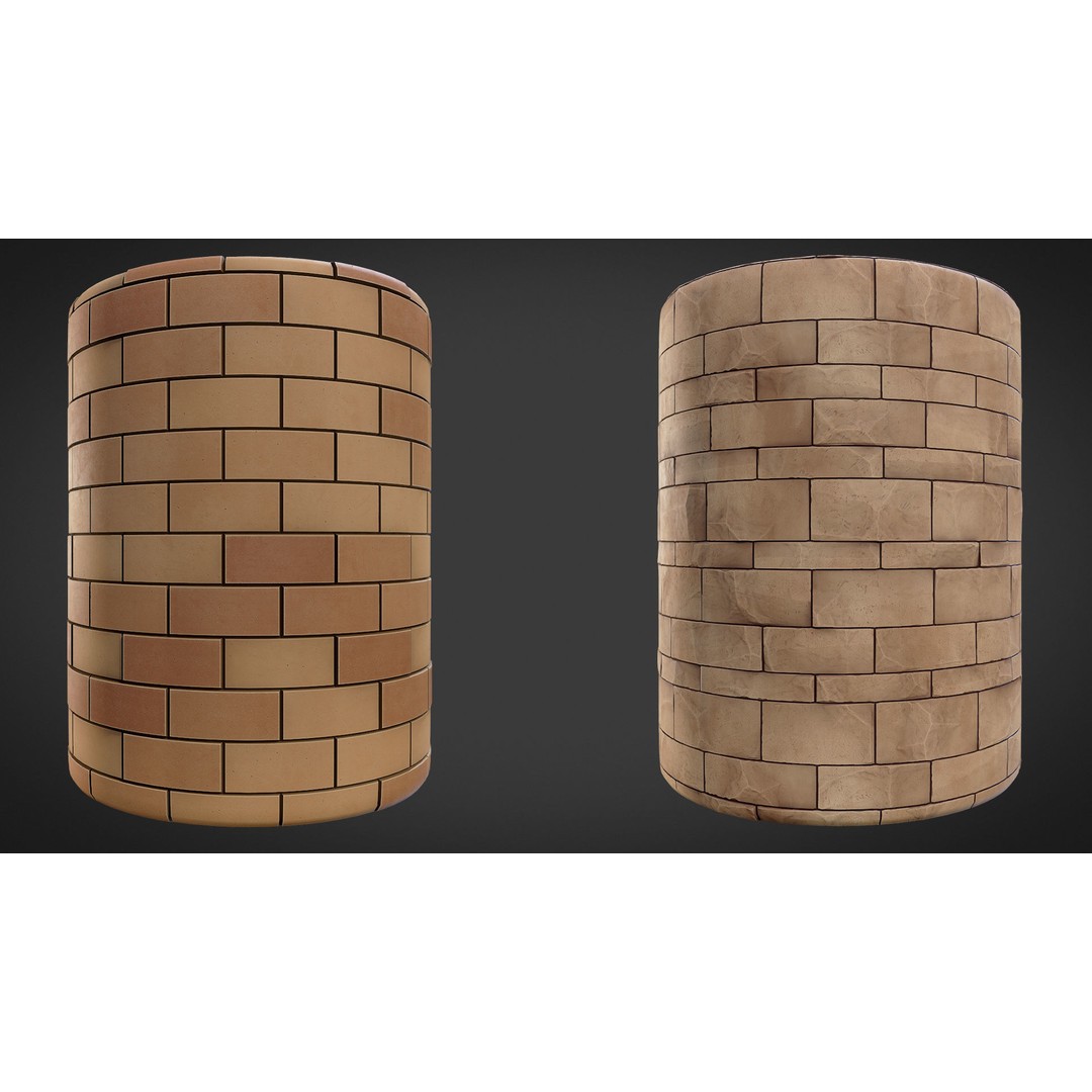 Toon Town Materials Pack 3D Model – Handpainted Textures, PBR - View 13