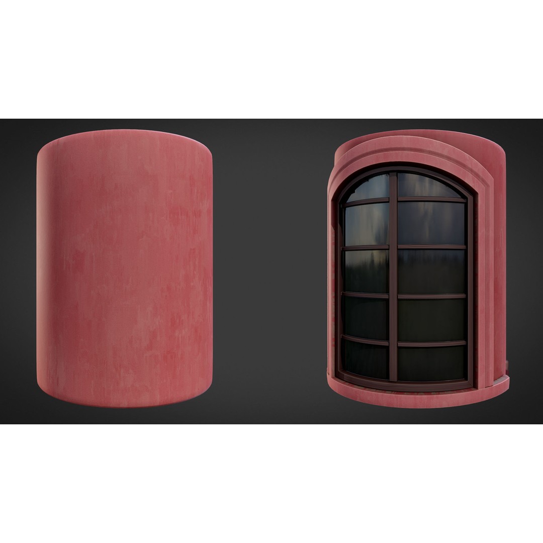 Toon Town Materials Pack 3D Model – Handpainted Textures, PBR - View 14