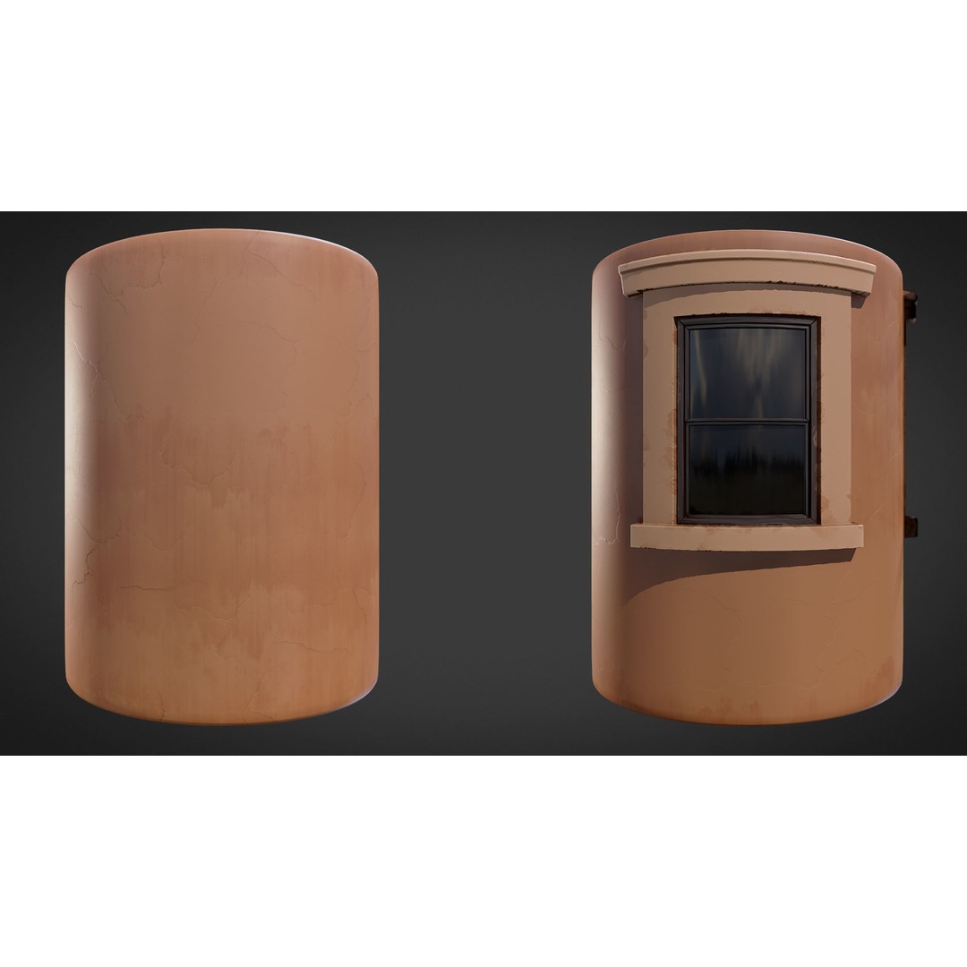 Toon Town Materials Pack 3D Model – Handpainted Textures, PBR - View 15