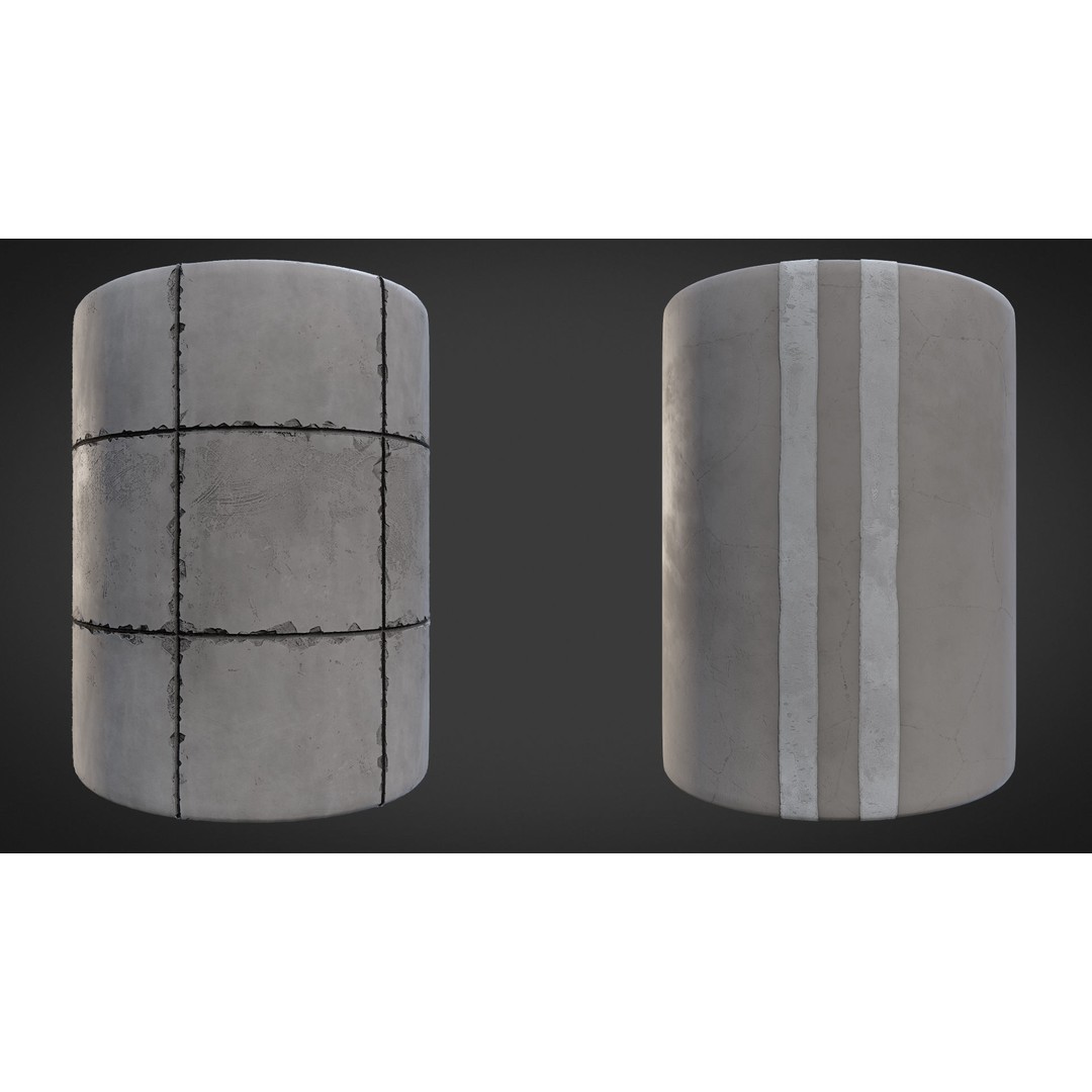 Toon Town Materials Pack 3D Model – Handpainted Textures, PBR - View 7