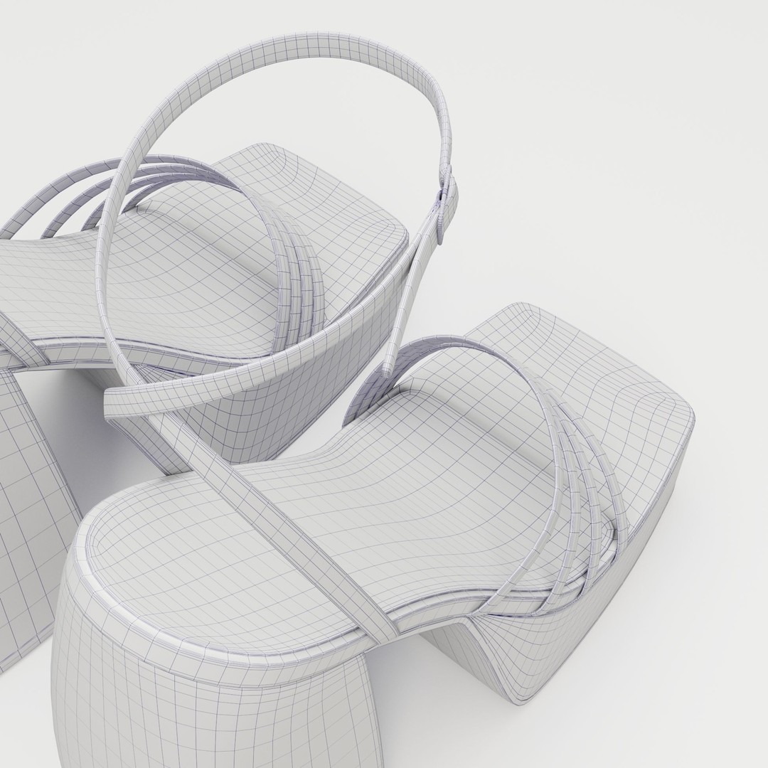 Heels 3D Model – Low Poly Game-Ready Footwear, FBX, Blender