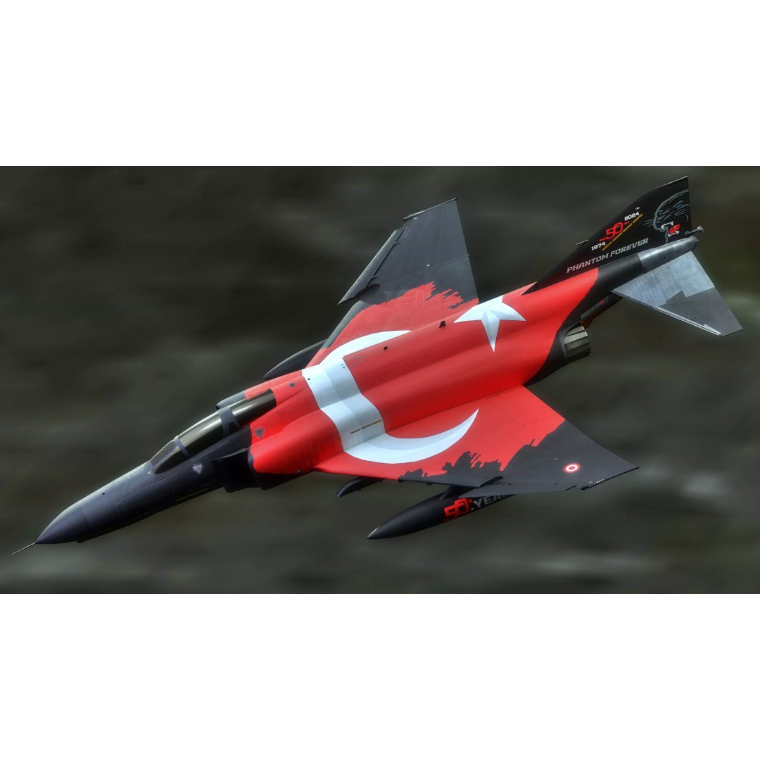 F4 Phantom 2 3D Model – Fully Rigged Low-Poly Aircraft for Animation - View 2
