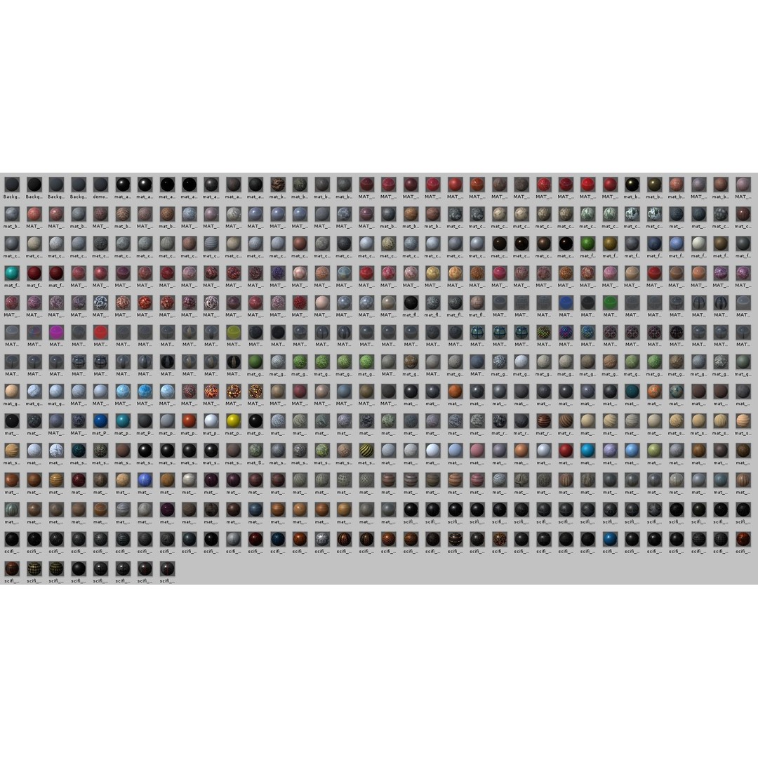 PBR Material Bundle 3D Model – 445 Textures, Seamless & Tileable - View 3