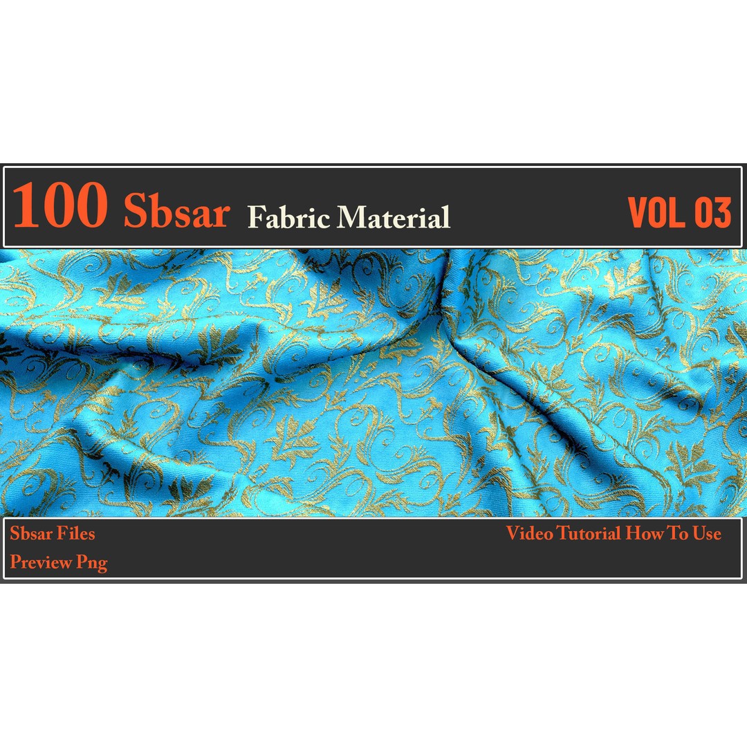 100 SBSAR Fabric Material Files – PBR Textures for Substance