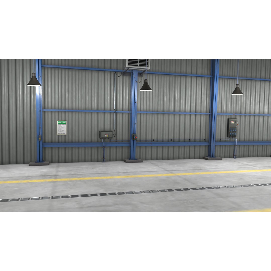 Garage Interior 3D Model – Low Poly PBR Asset for Unity and UE - View 10