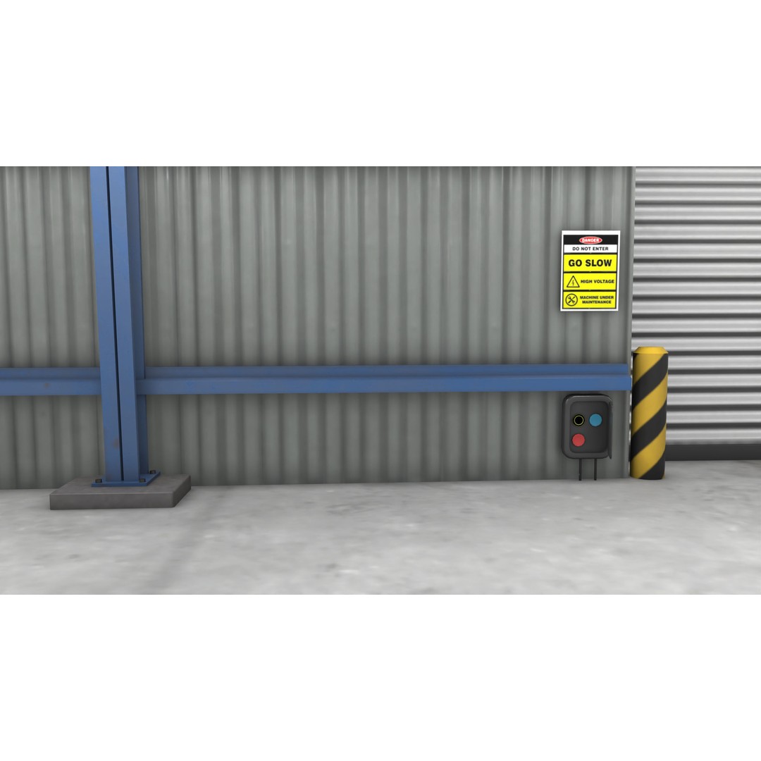 Garage Interior 3D Model – Low Poly PBR Asset for Unity and UE - View 11