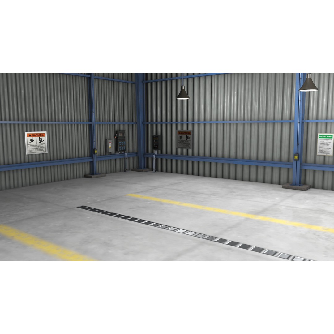 Garage Interior 3D Model – Low Poly PBR Asset for Unity and UE - View 13