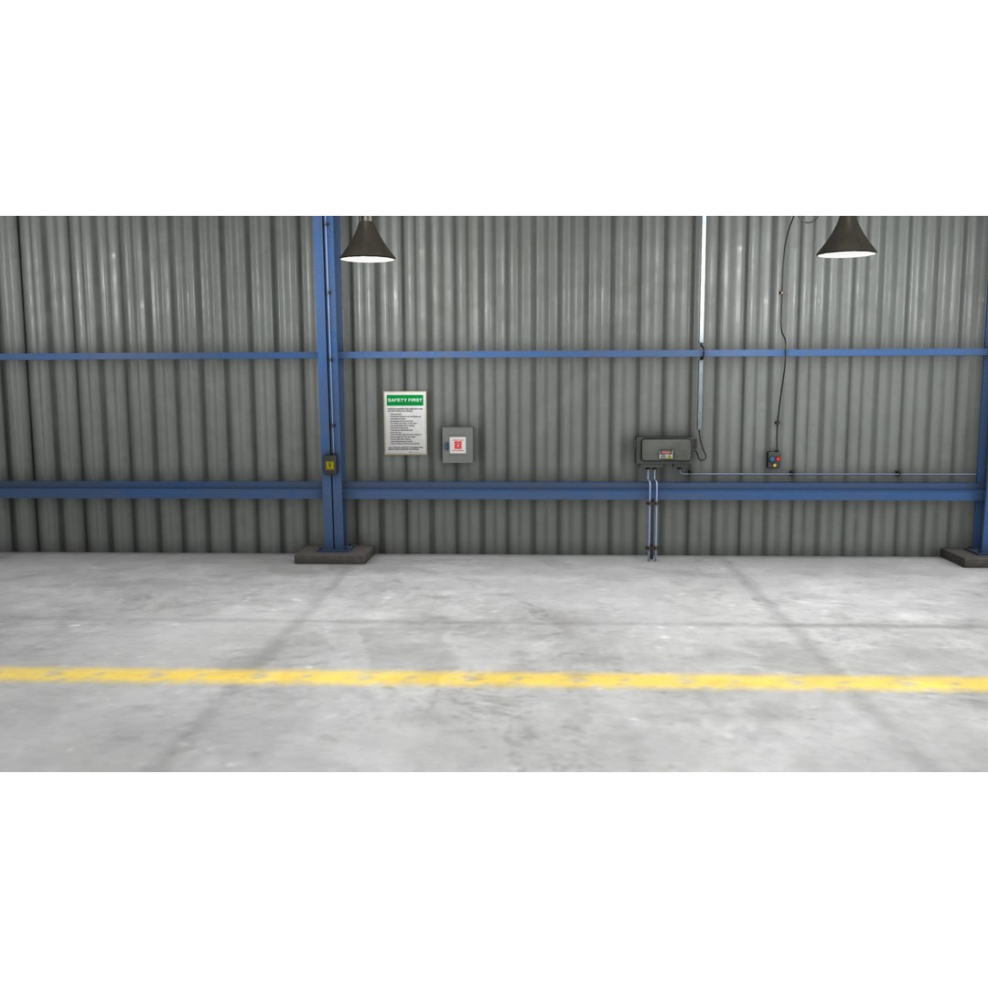 Garage Interior 3D Model – Low Poly PBR Asset for Unity and UE - View 14