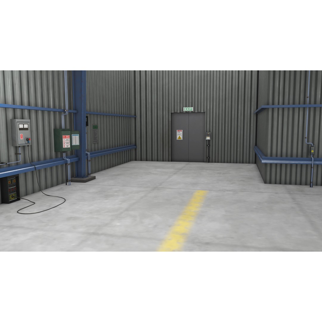 Garage Interior 3D Model – Low Poly PBR Asset for Unity and UE - View 16