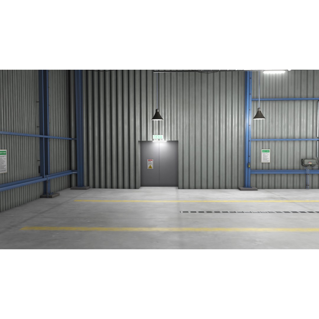 Garage Interior 3D Model – Low Poly PBR Asset for Unity and UE - View 17