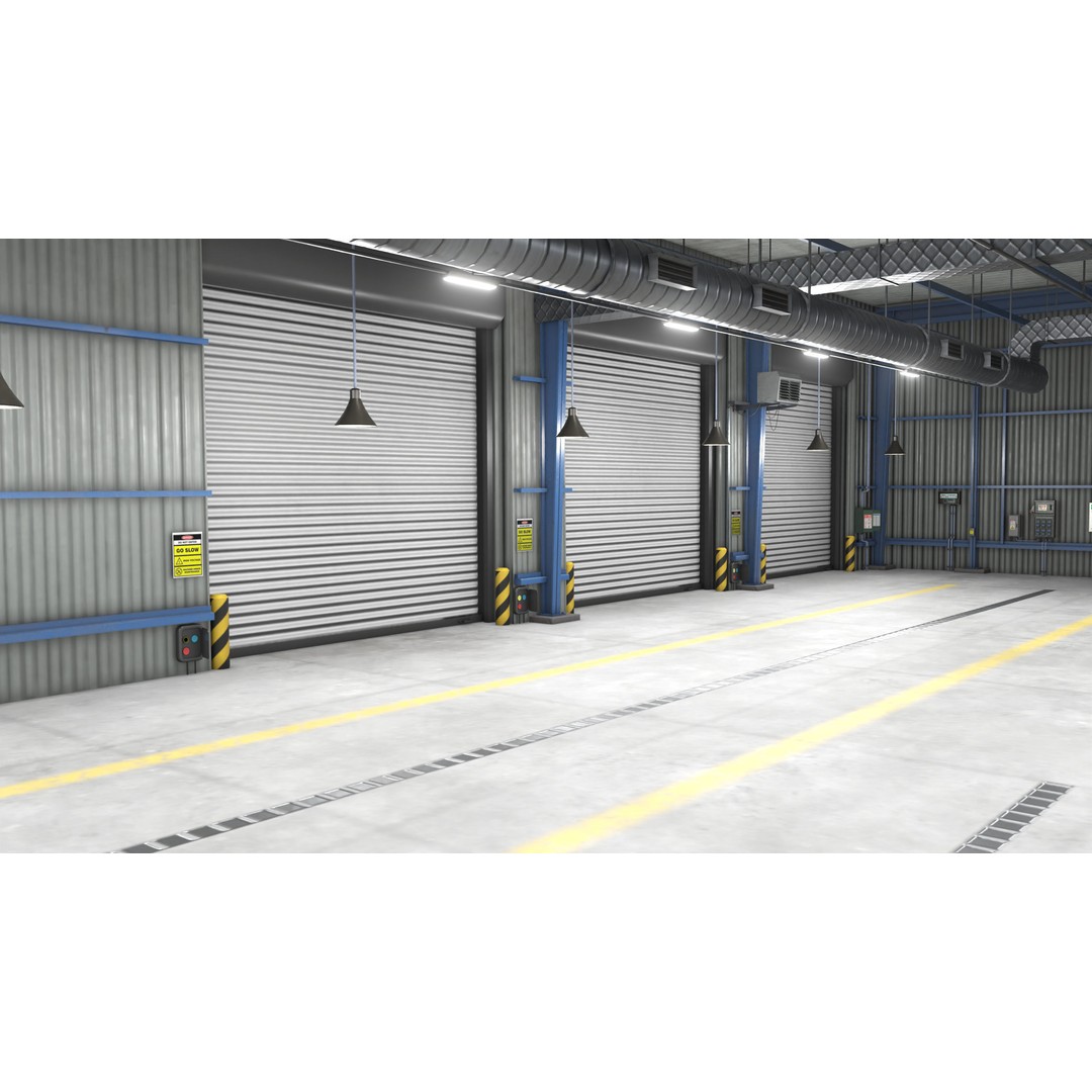 Garage Interior 3D Model – Low Poly PBR Asset for Unity and UE - View 19