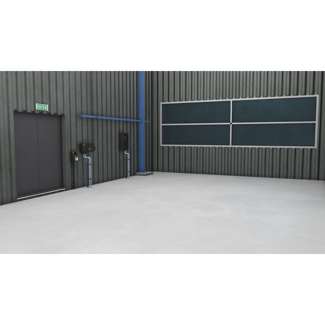 Garage Interior 3D Model – Low Poly PBR Asset for Unity and UE - View 29