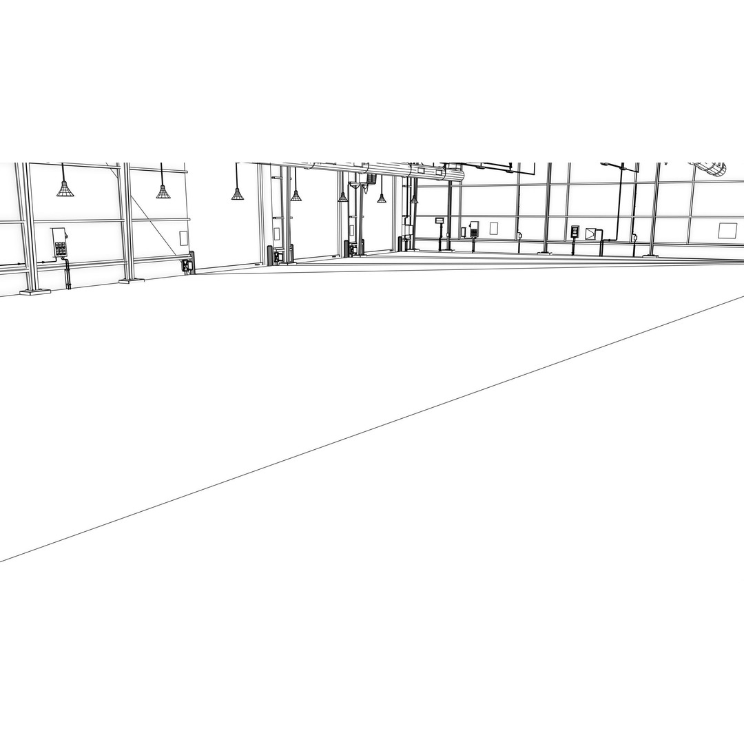 Garage Interior 3D Model – Low Poly PBR Asset for Unity and UE - View 37