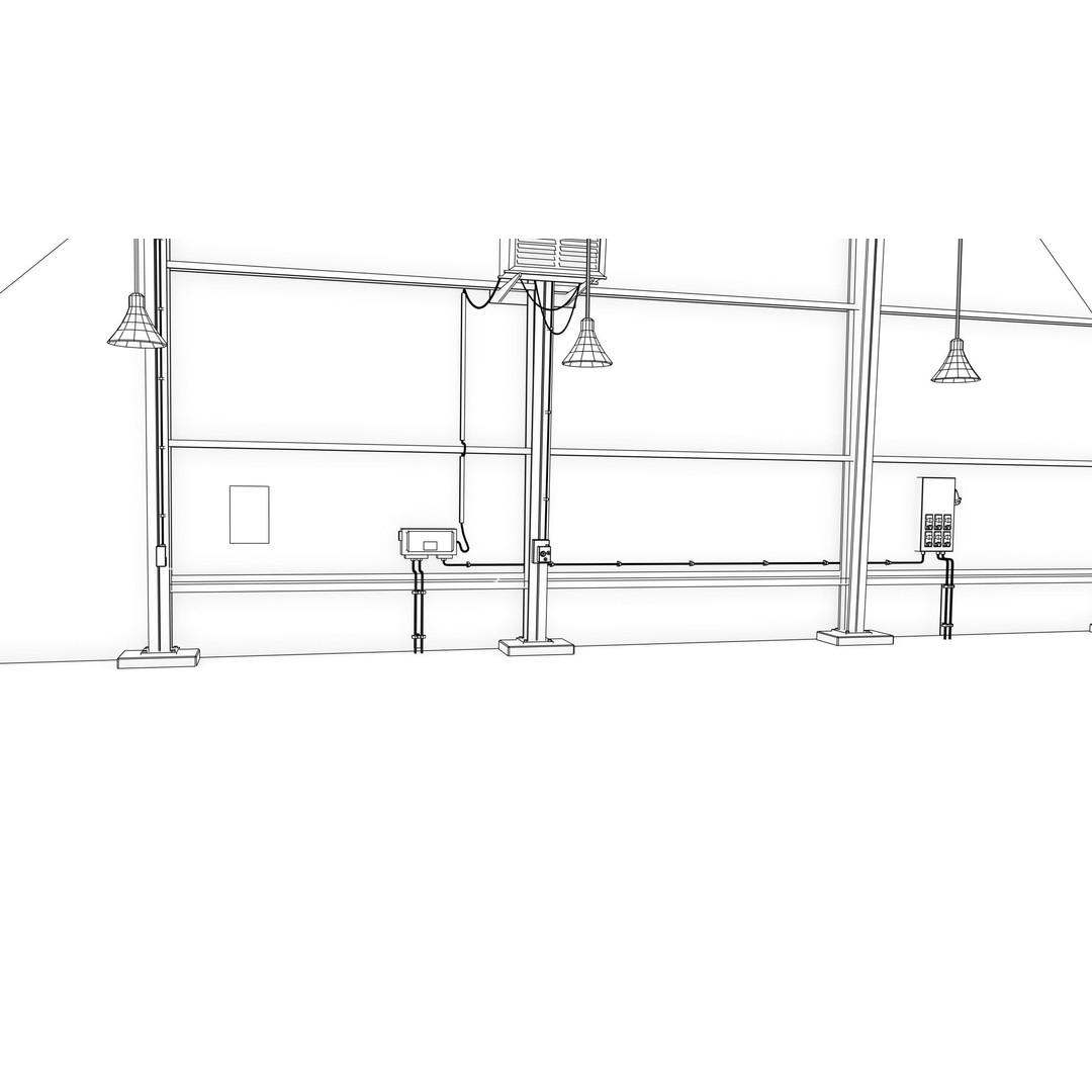 Garage Interior 3D Model – Low Poly PBR Asset for Unity and UE - View 40