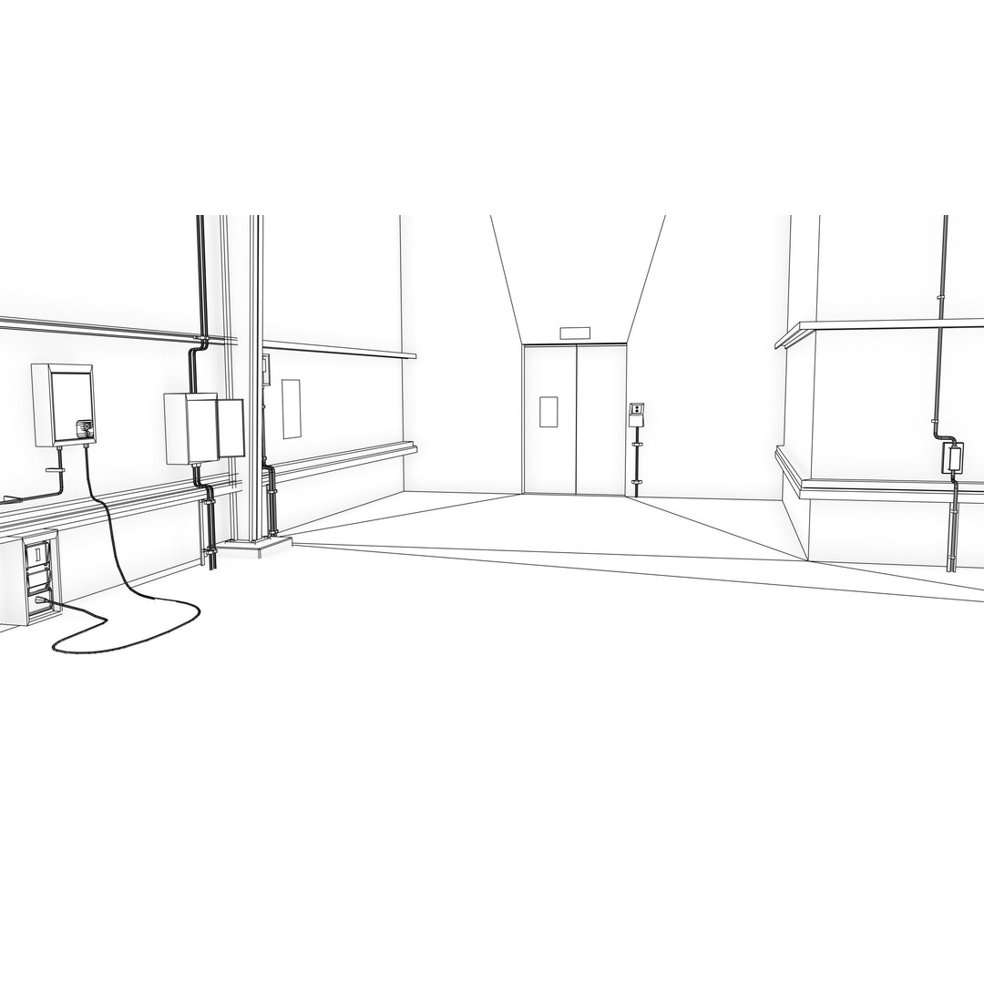 Garage Interior 3D Model – Low Poly PBR Asset for Unity and UE - View 46