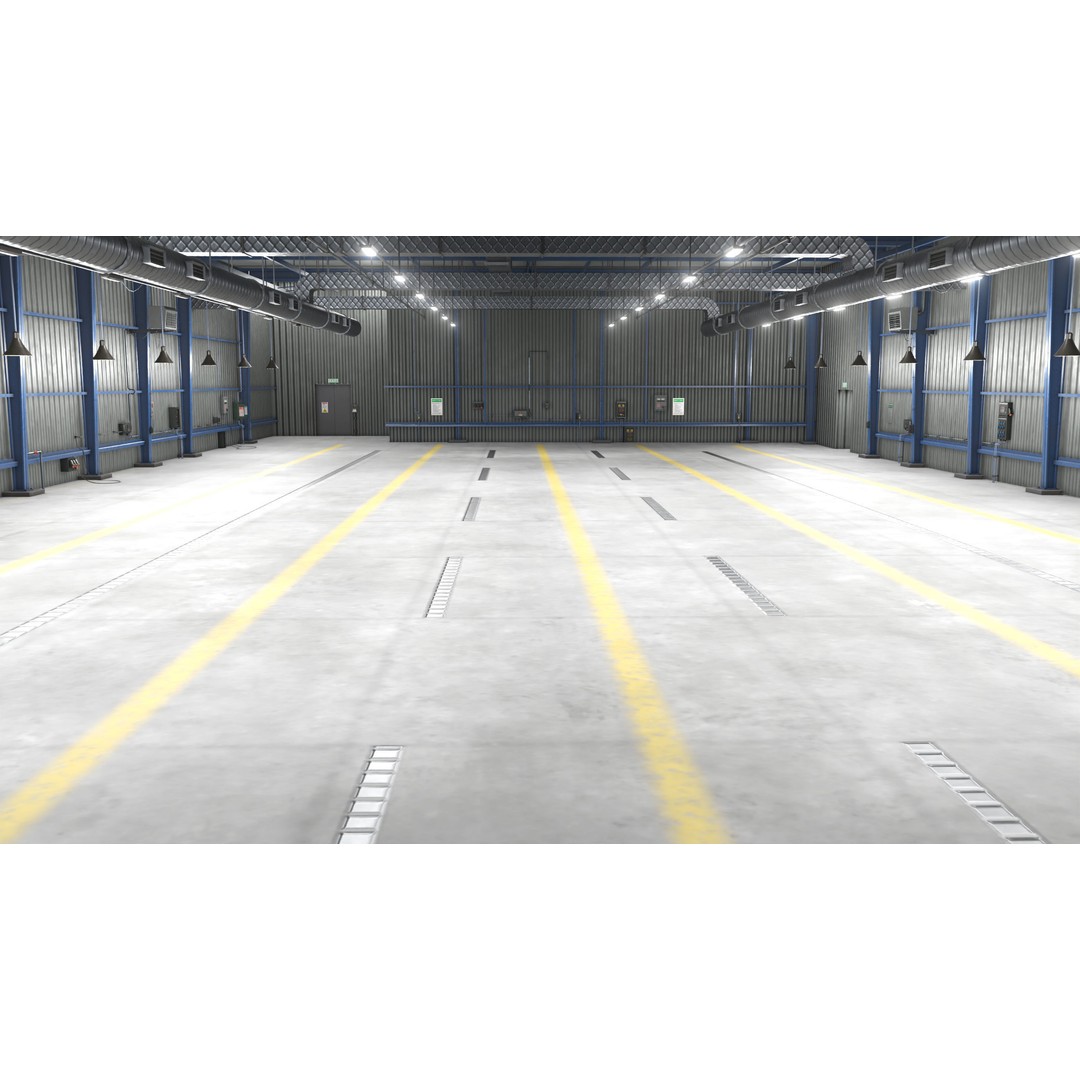 Garage Interior 3D Model – Low Poly PBR Asset for Unity and UE - View 5