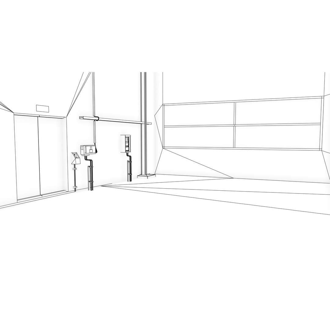 Garage Interior 3D Model – Low Poly PBR Asset for Unity and UE - View 59
