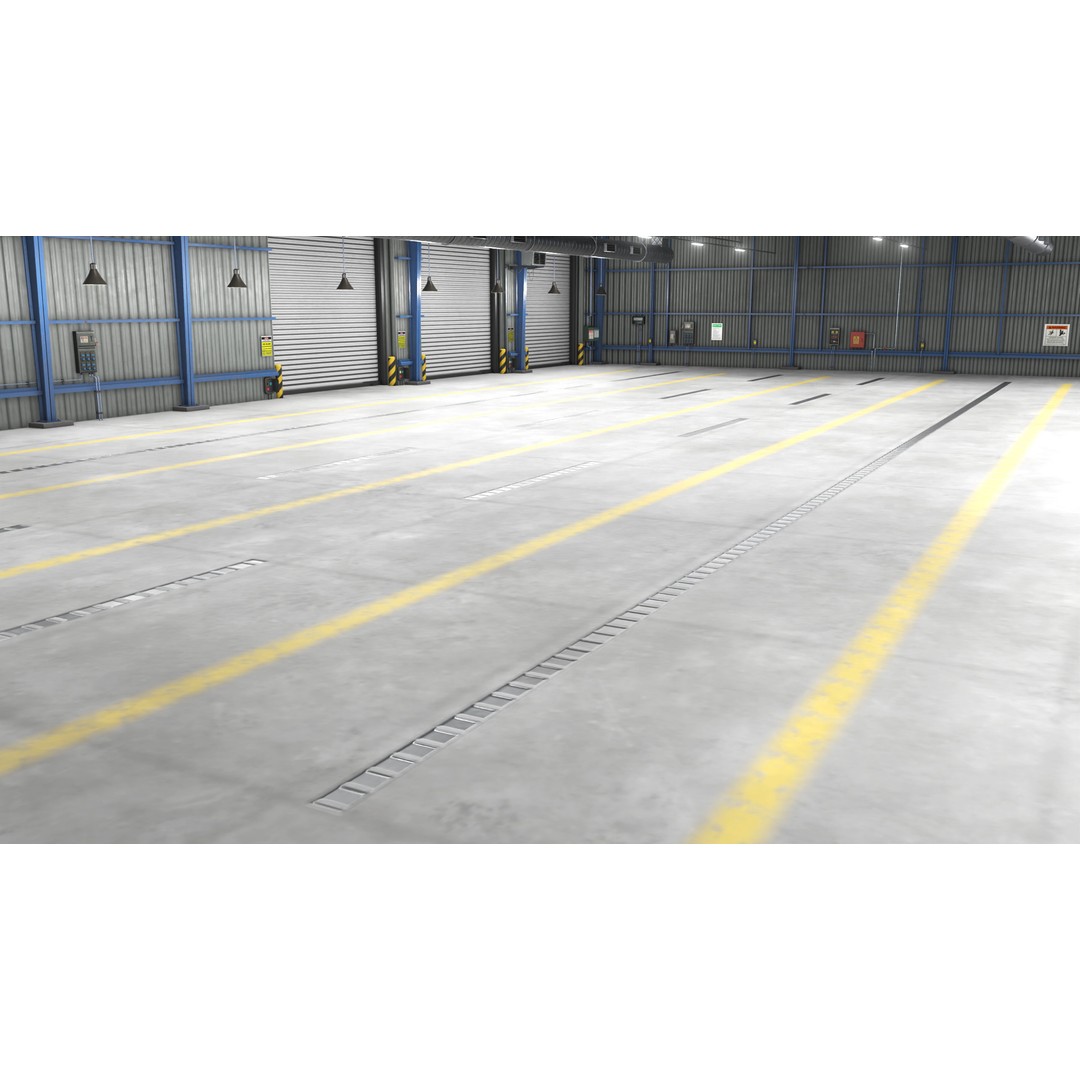 Garage Interior 3D Model – Low Poly PBR Asset for Unity and UE - View 7