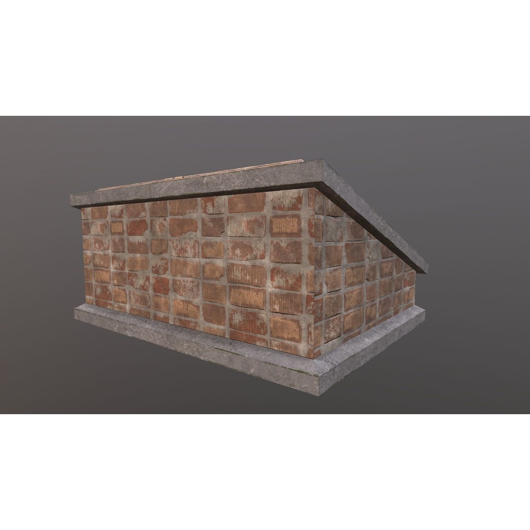 Basement Entrance 3D Model – Low Poly PBR Game Asset, FBX/OBJ - View 9
