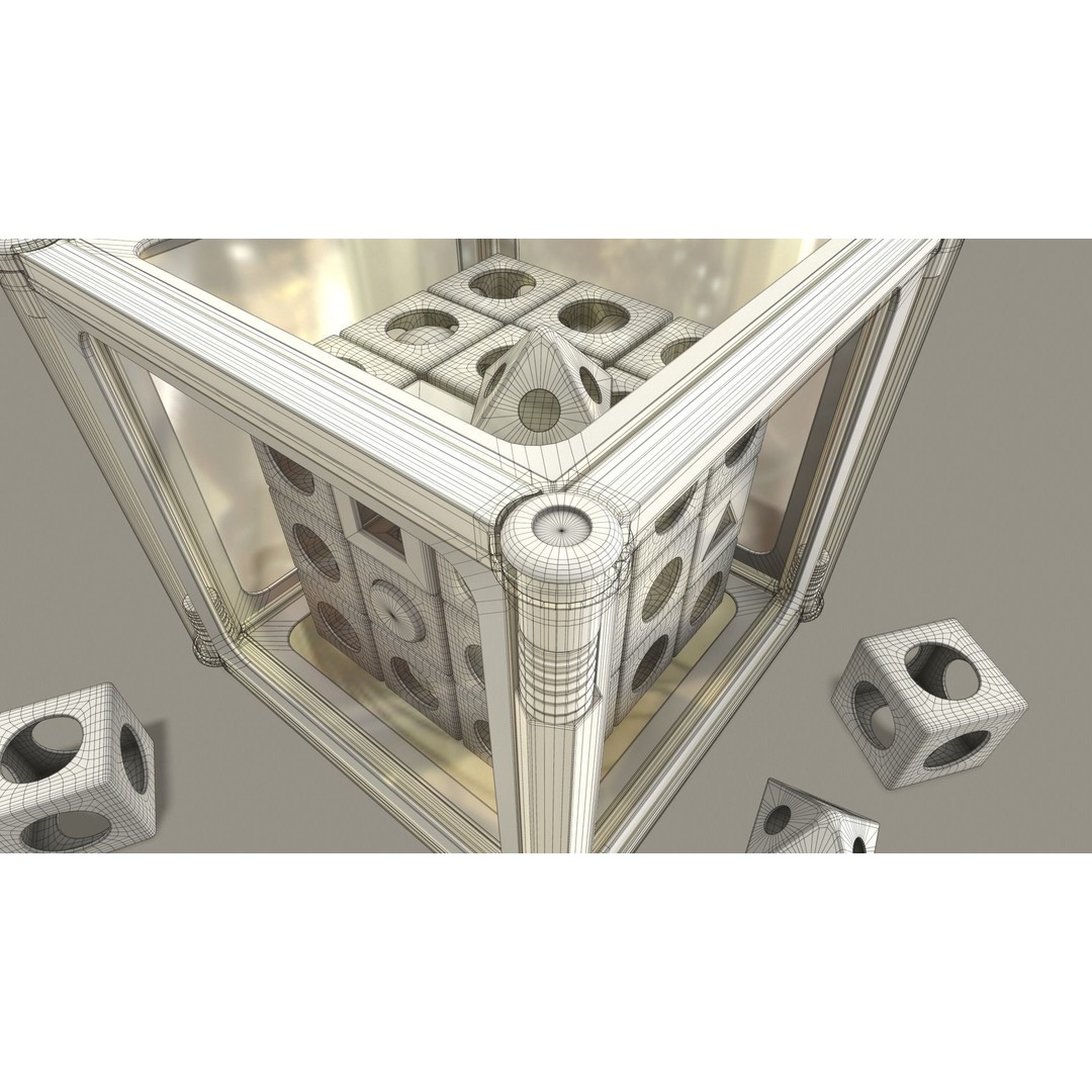 Educational Cube Toy 3D Model – Low Poly PBR Asset for Animation - View 17