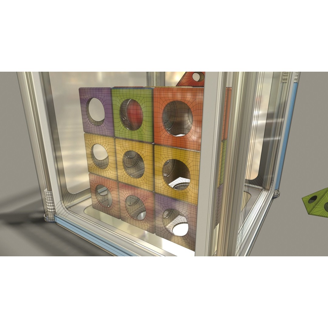 Educational Cube Toy 3D Model – Low Poly PBR Asset for Animation - View 19