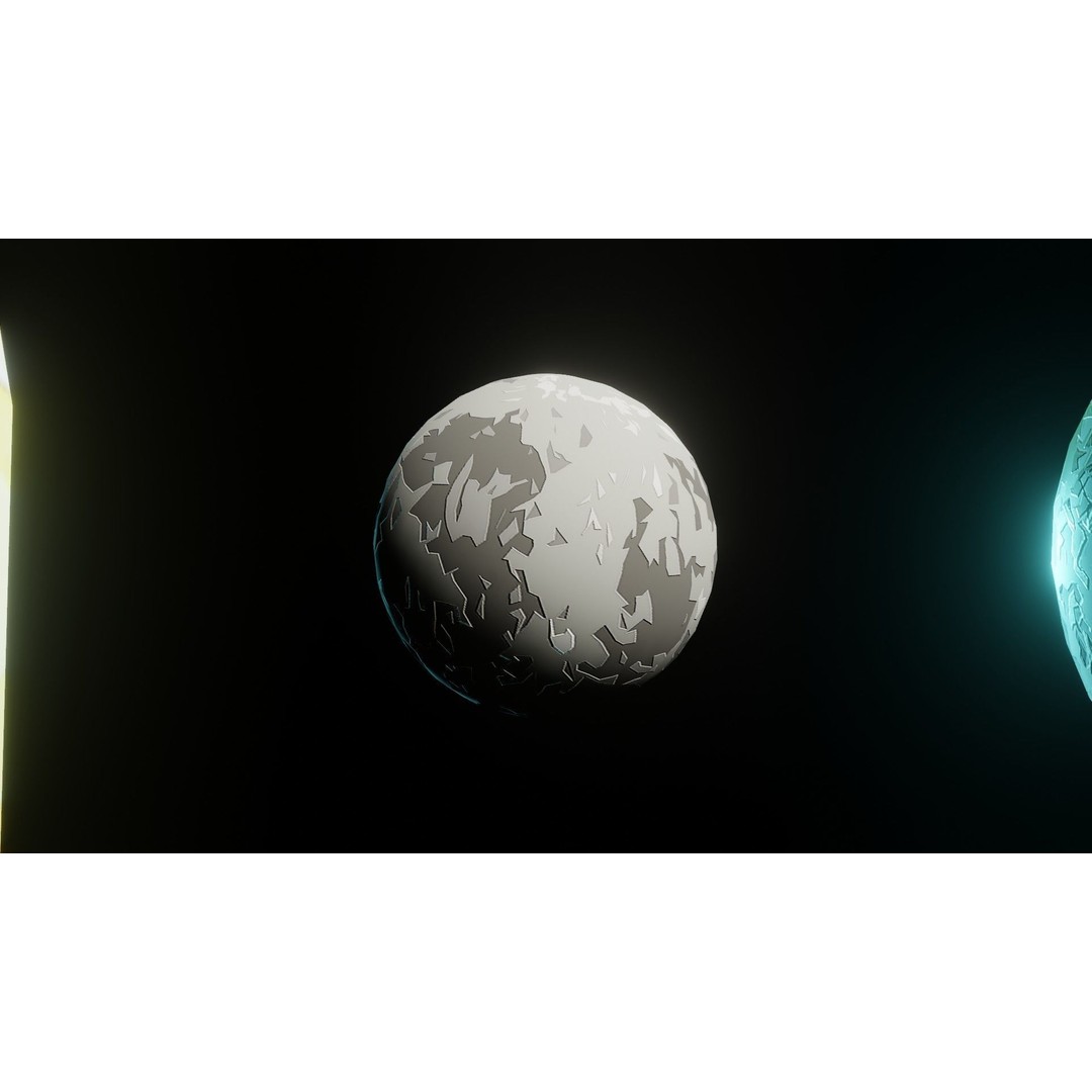 Stylized Solar System 3D Model – Low Poly PBR Asset, FBX, OBJ - View 6