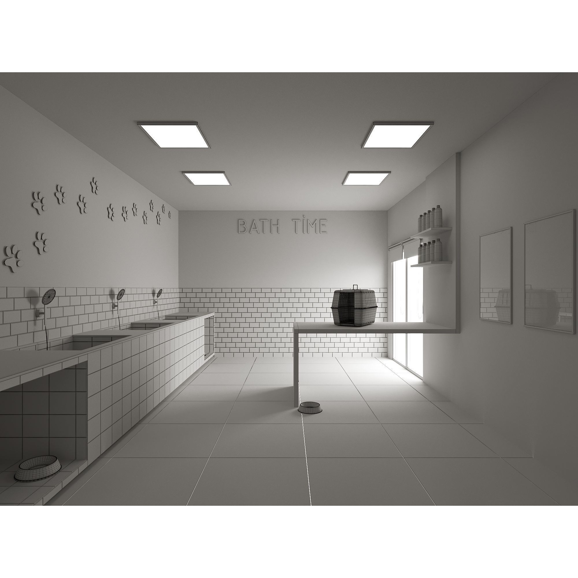 Veterinary Clinic - Game-Ready 3D Model