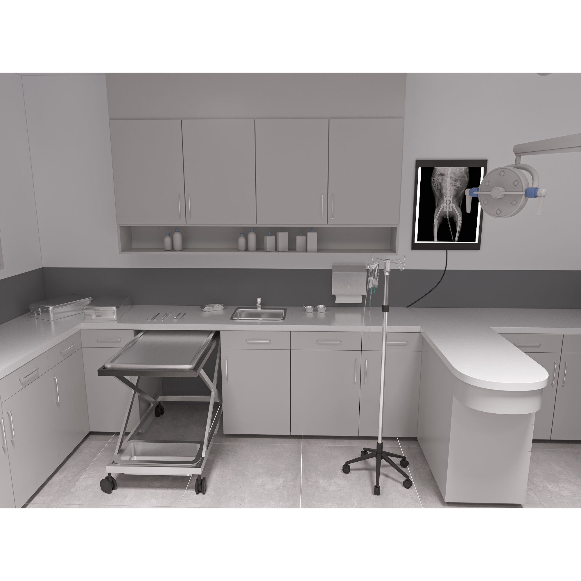 Veterinary Clinic - Game-Ready 3D Model - View 11