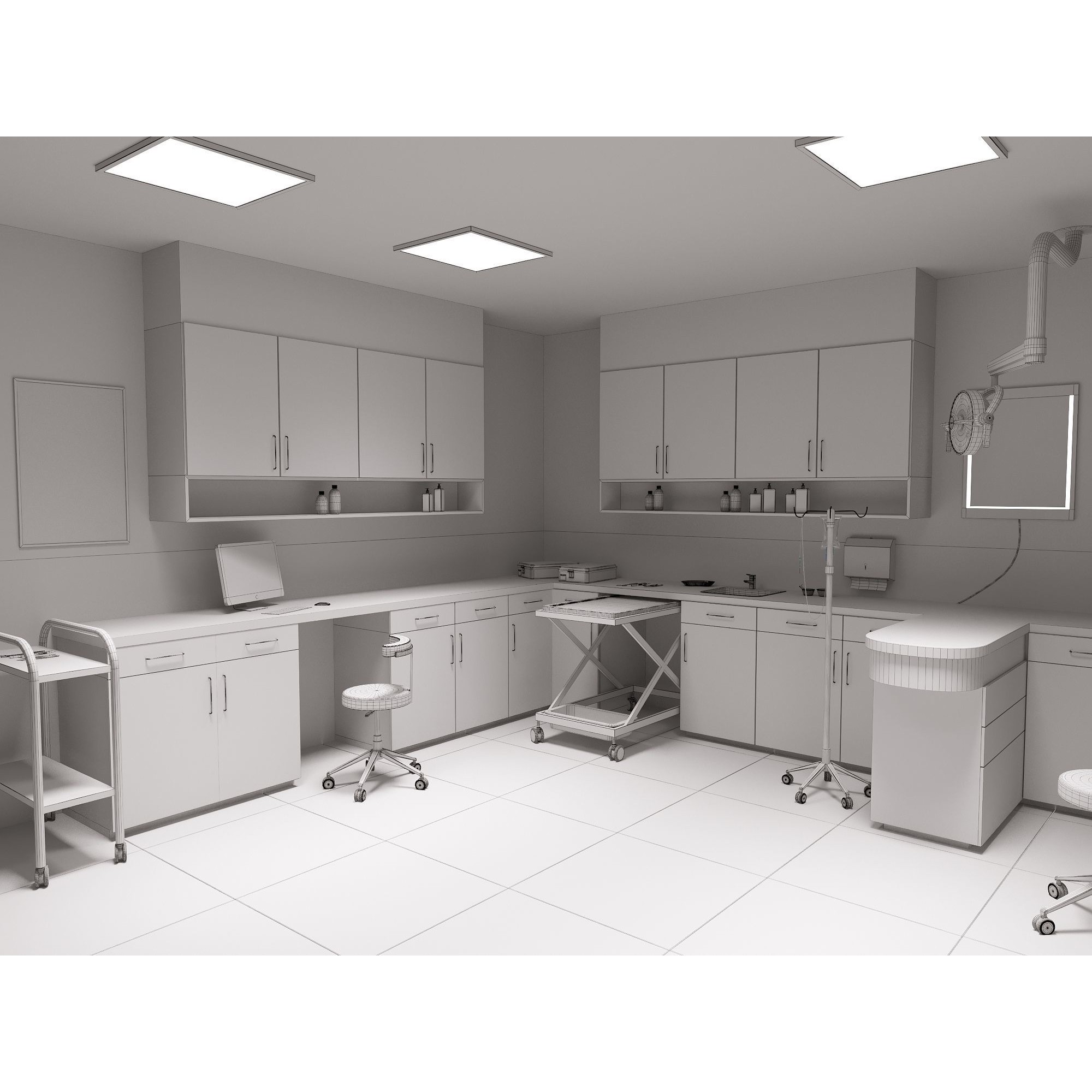 Veterinary Clinic - Game-Ready 3D Model - View 12