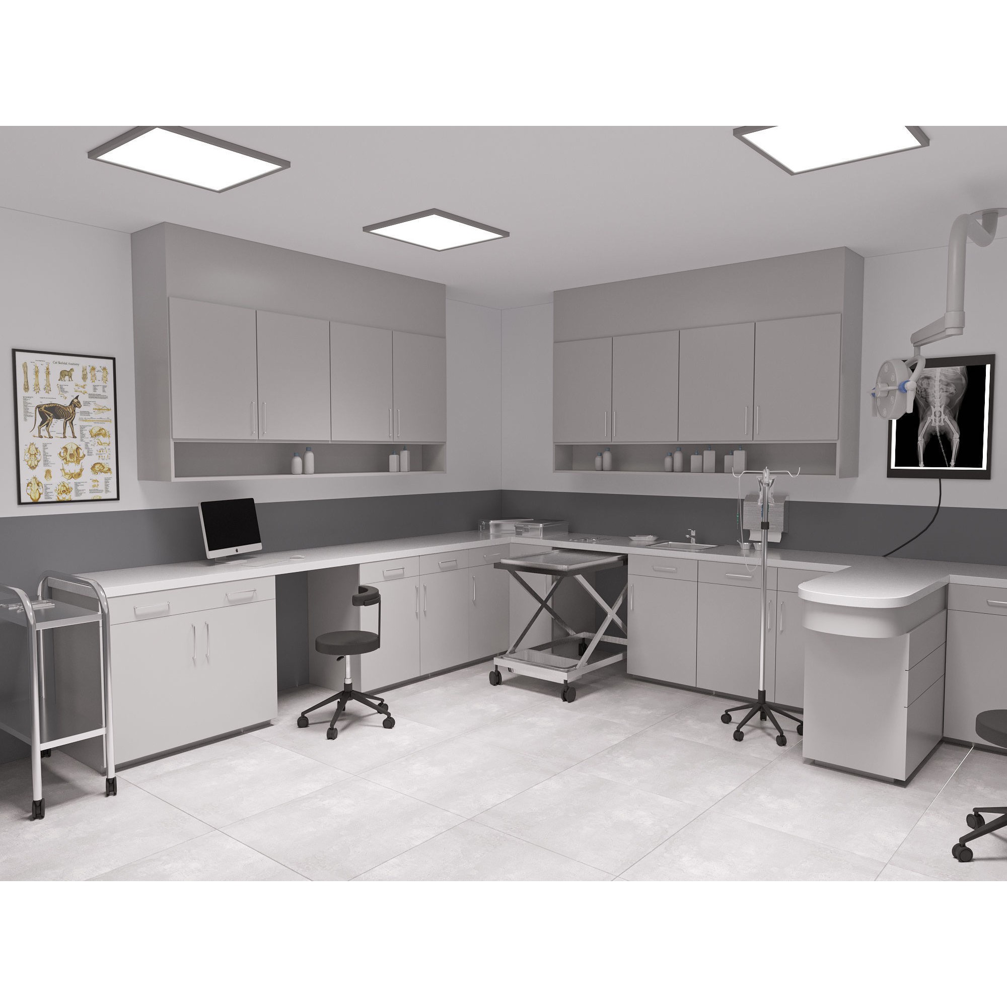 Veterinary Clinic - Game-Ready 3D Model - View 5