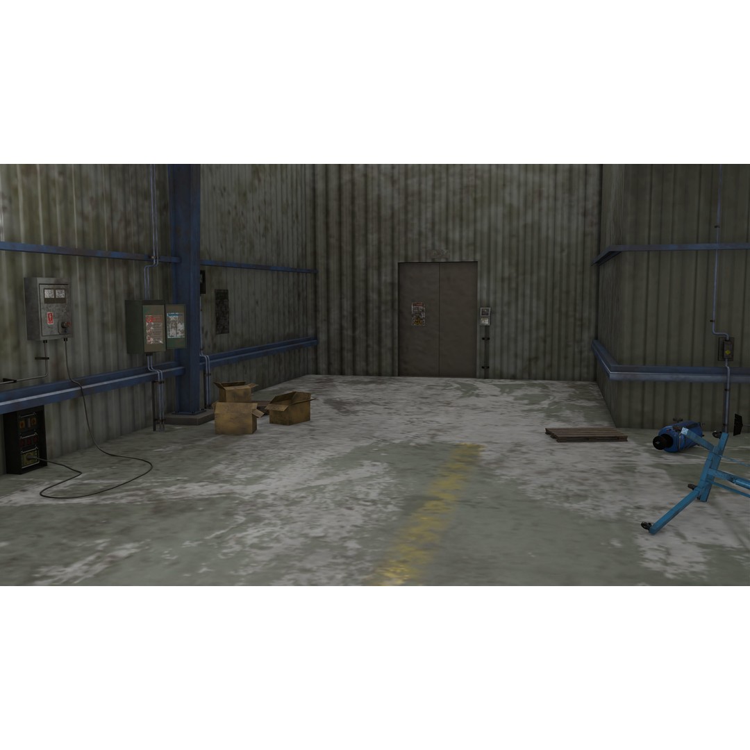 Old Dirty Workshop 3D Model – Low Poly PBR Asset for Unity, UE - View 19