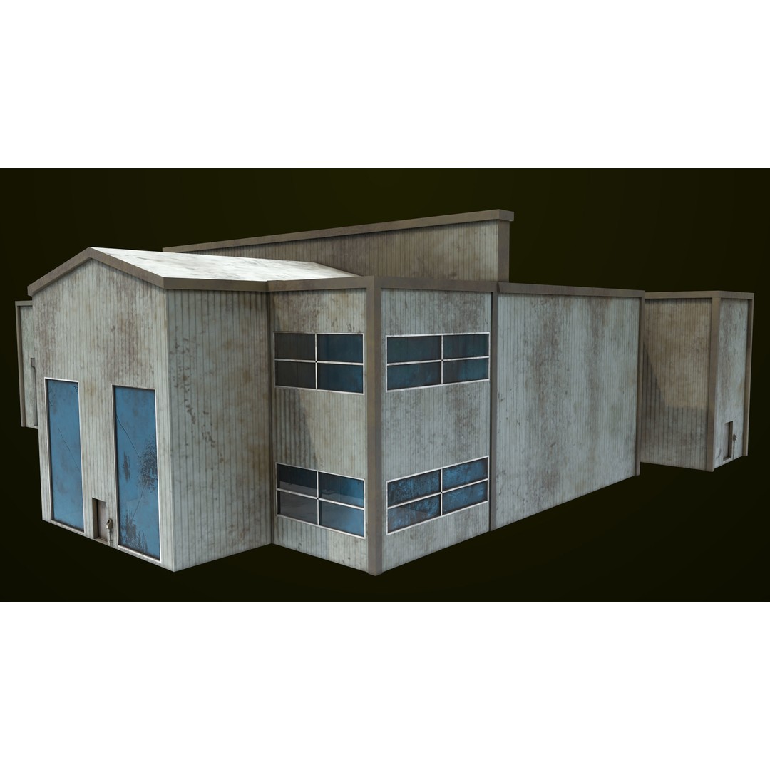 Old Dirty Workshop 3D Model – Low Poly PBR Asset for Unity, UE - View 25