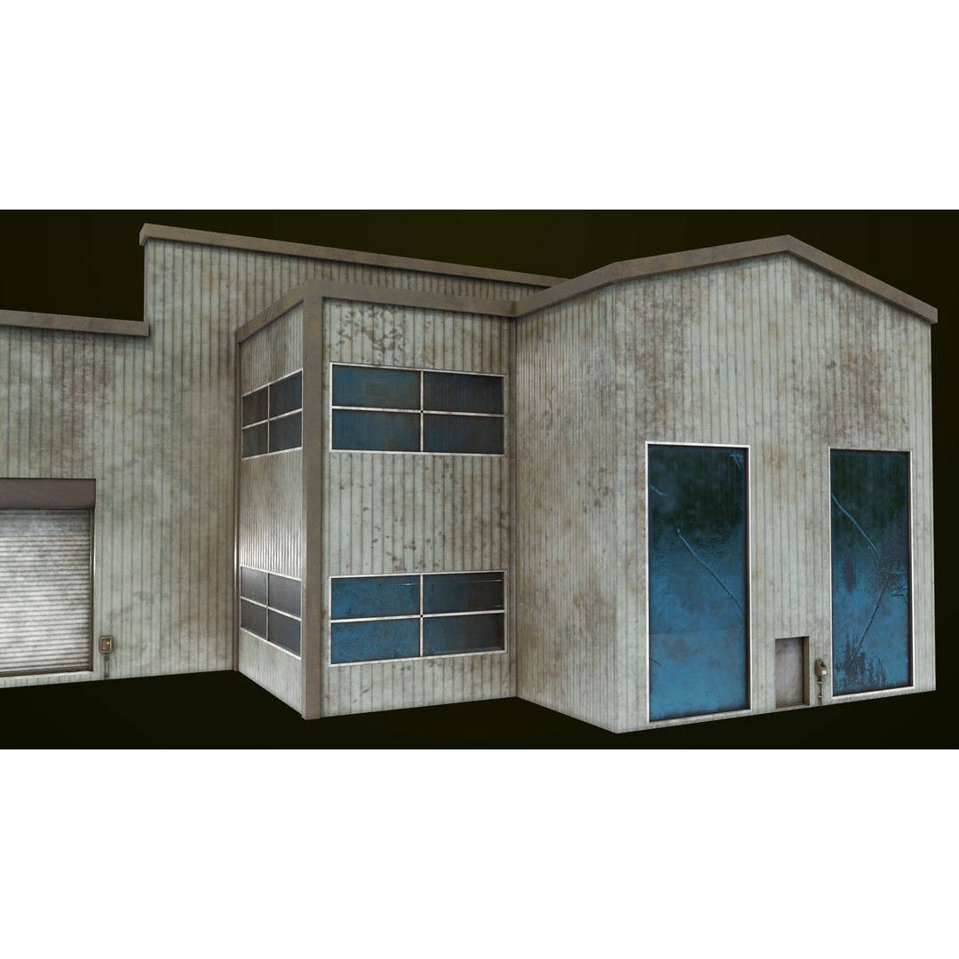 Old Dirty Workshop 3D Model – Low Poly PBR Asset for Unity, UE - View 29