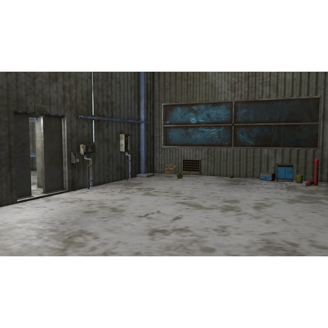 Old Dirty Workshop 3D Model – Low Poly PBR Asset for Unity, UE - View 32