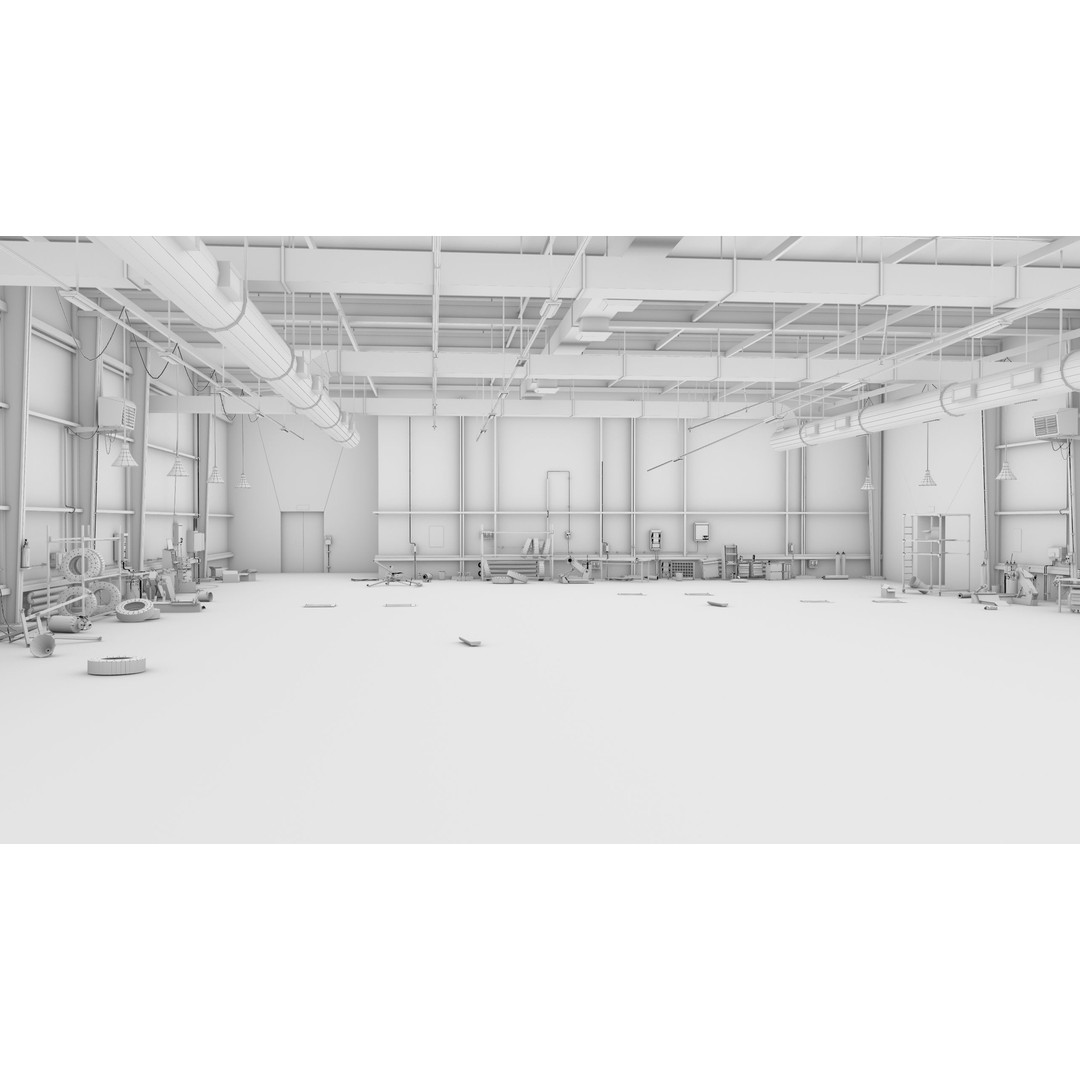 Old Dirty Workshop 3D Model – Low Poly PBR Asset for Unity, UE - View 37