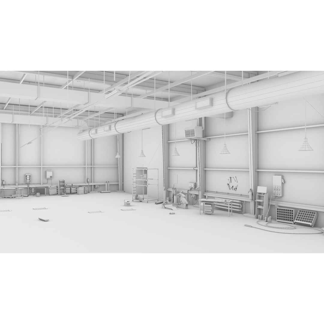 Old Dirty Workshop 3D Model – Low Poly PBR Asset for Unity, UE - View 38