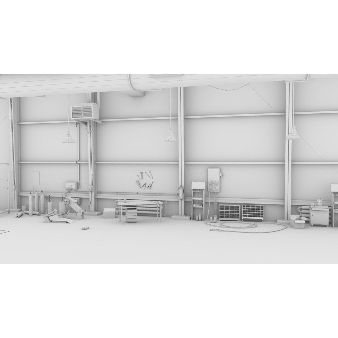 Old Dirty Workshop 3D Model – Low Poly PBR Asset for Unity, UE - View 39
