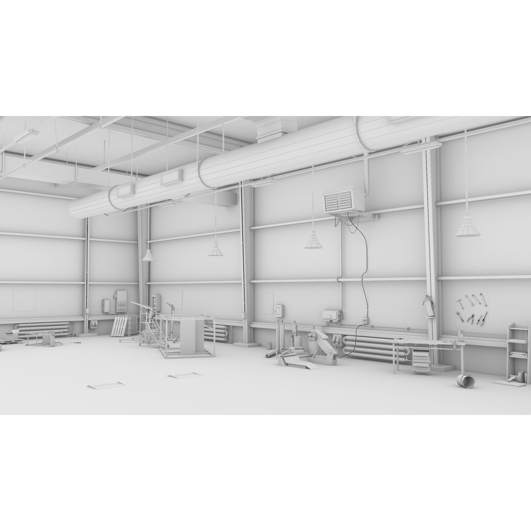 Old Dirty Workshop 3D Model – Low Poly PBR Asset for Unity, UE - View 42