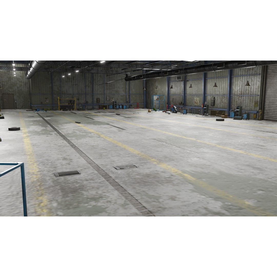 Old Dirty Workshop 3D Model – Low Poly PBR Asset for Unity, UE - View 5