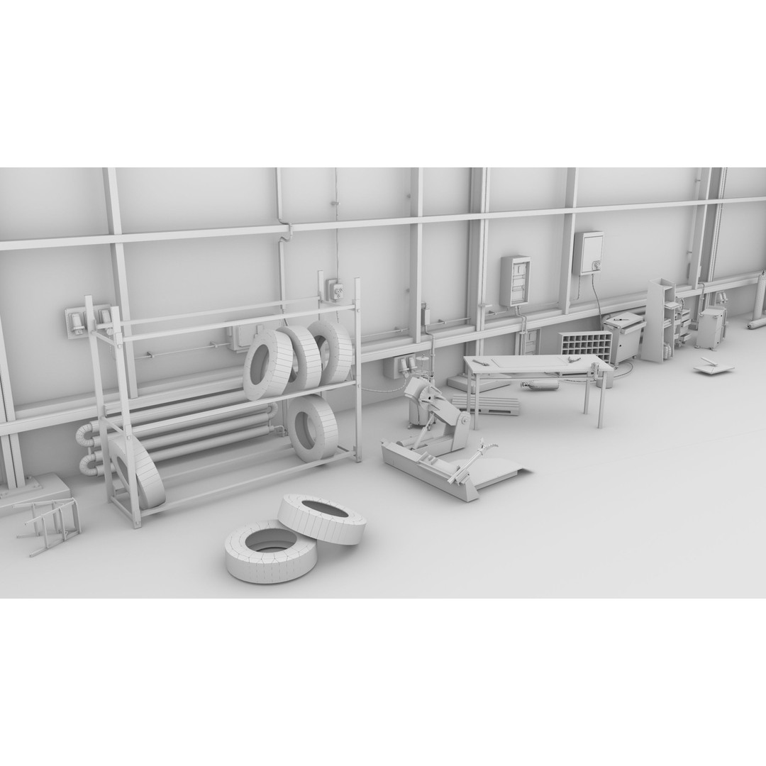 Old Dirty Workshop 3D Model – Low Poly PBR Asset for Unity, UE - View 50