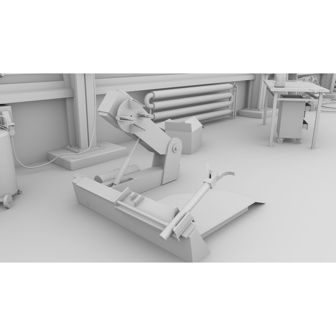 Old Dirty Workshop 3D Model – Low Poly PBR Asset for Unity, UE - View 51