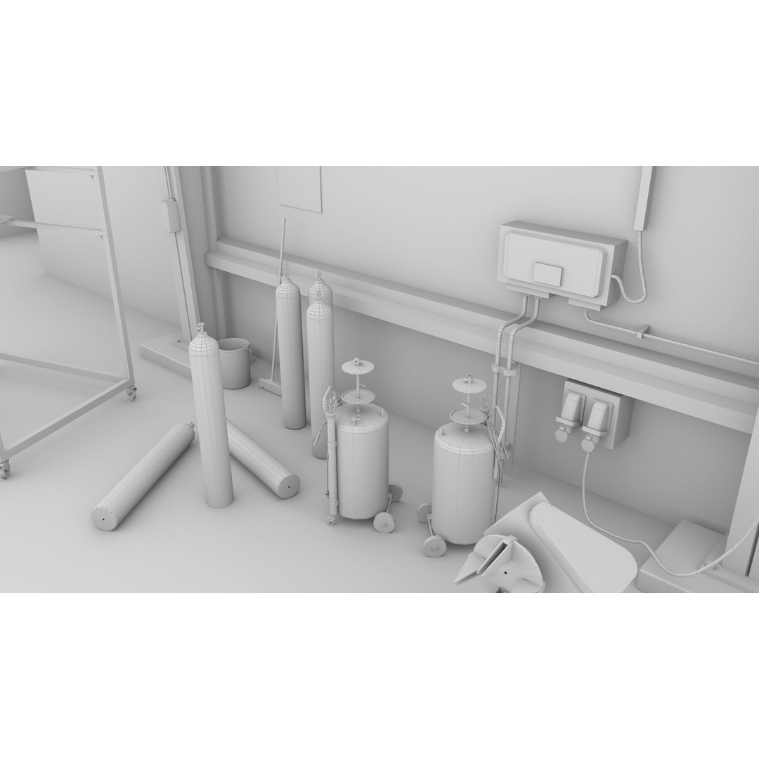 Old Dirty Workshop 3D Model – Low Poly PBR Asset for Unity, UE - View 52