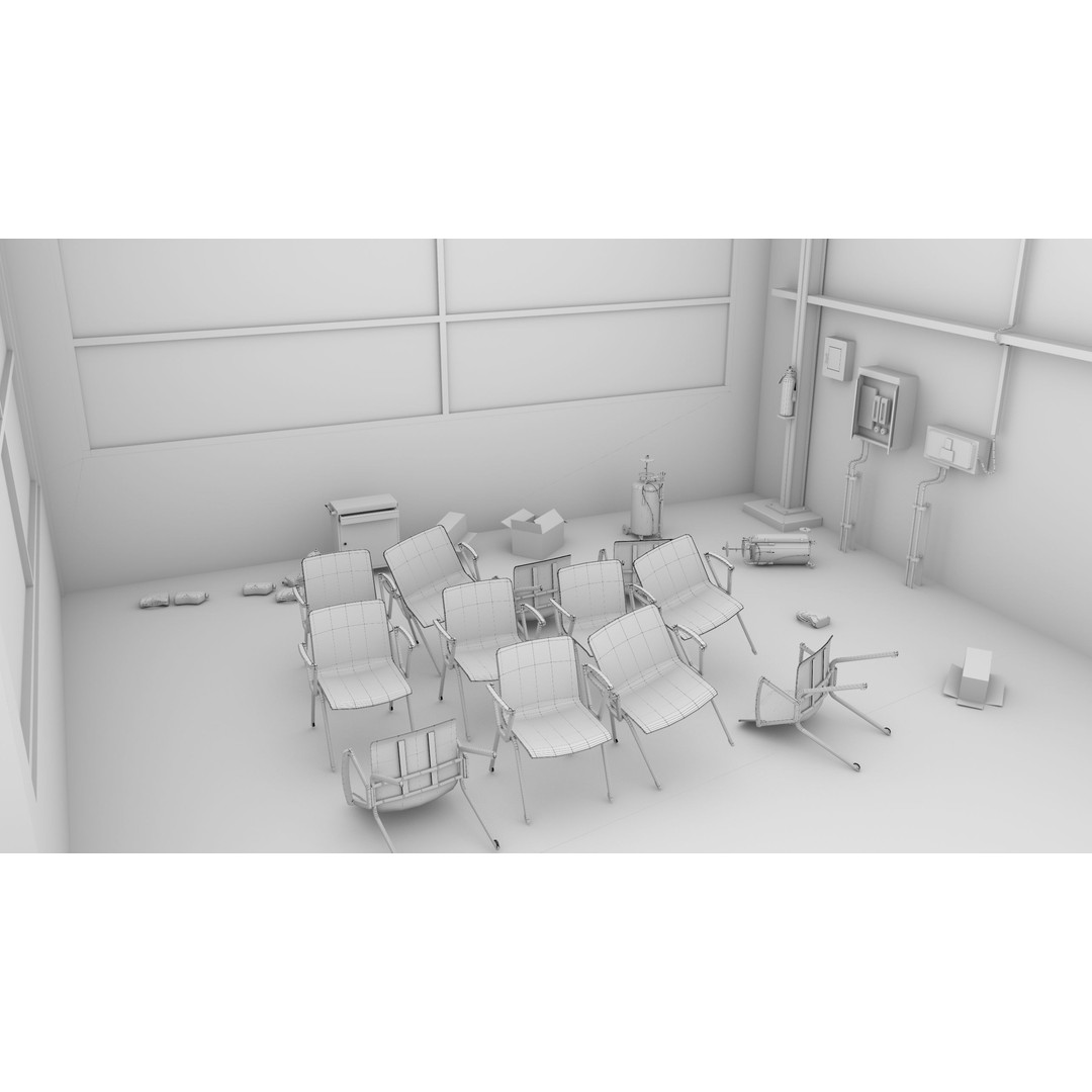 Old Dirty Workshop 3D Model – Low Poly PBR Asset for Unity, UE - View 57