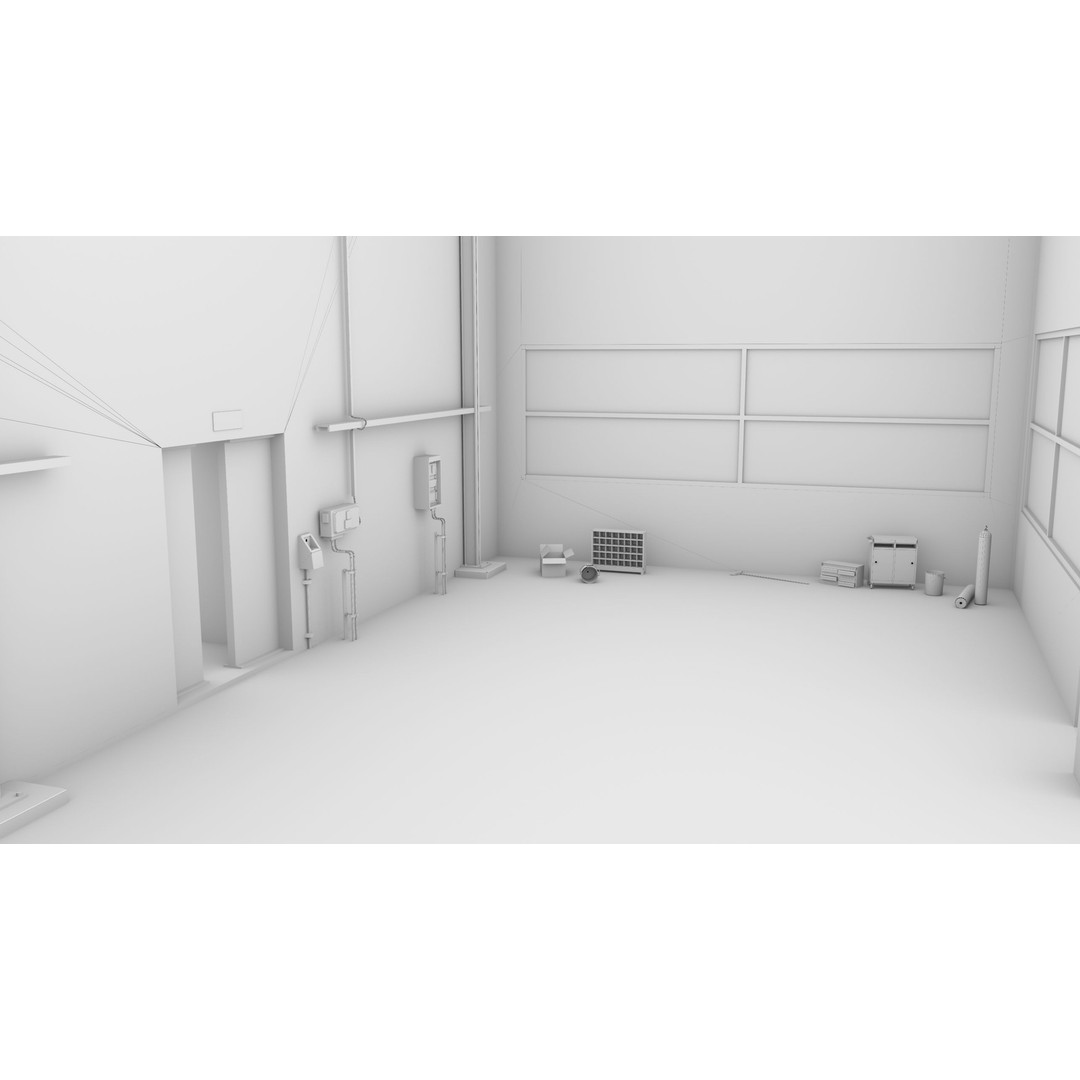 Old Dirty Workshop 3D Model – Low Poly PBR Asset for Unity, UE - View 60
