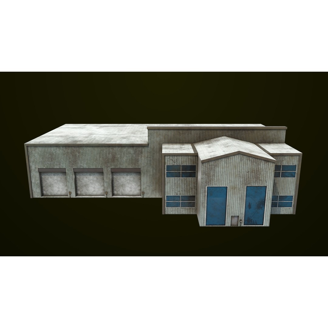 Old Dirty Workshop 3D Model – Low Poly PBR Asset for Unity, UE - View 7