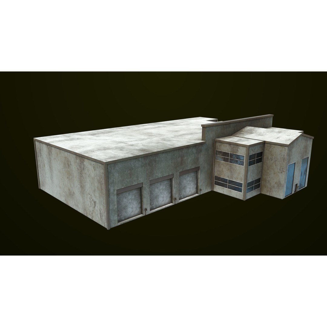 Old Dirty Workshop 3D Model – Low Poly PBR Asset for Unity, UE - View 8