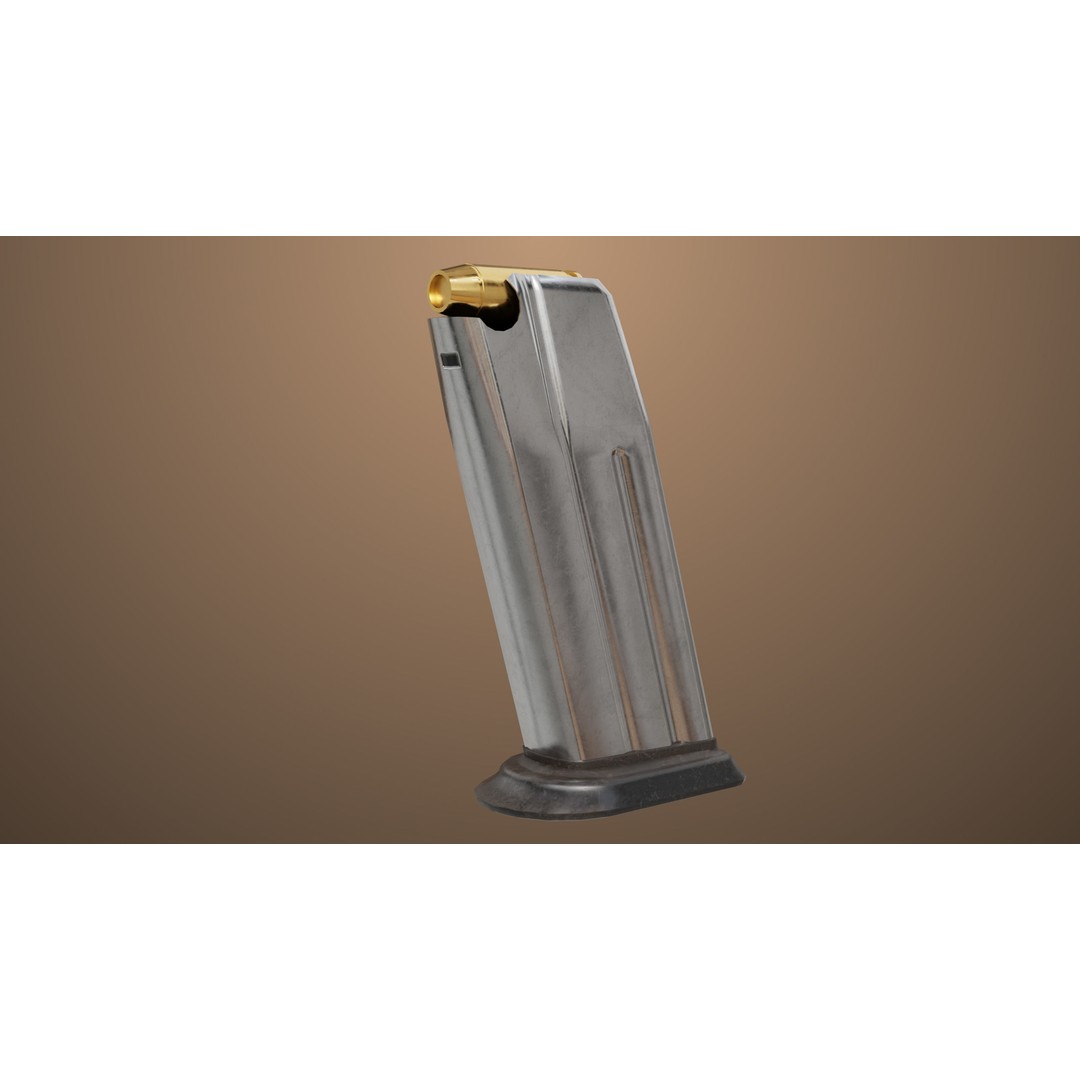 Pistol 06 3D Model – Low Poly Game-Ready PBR Asset for Unity & UE - View 34