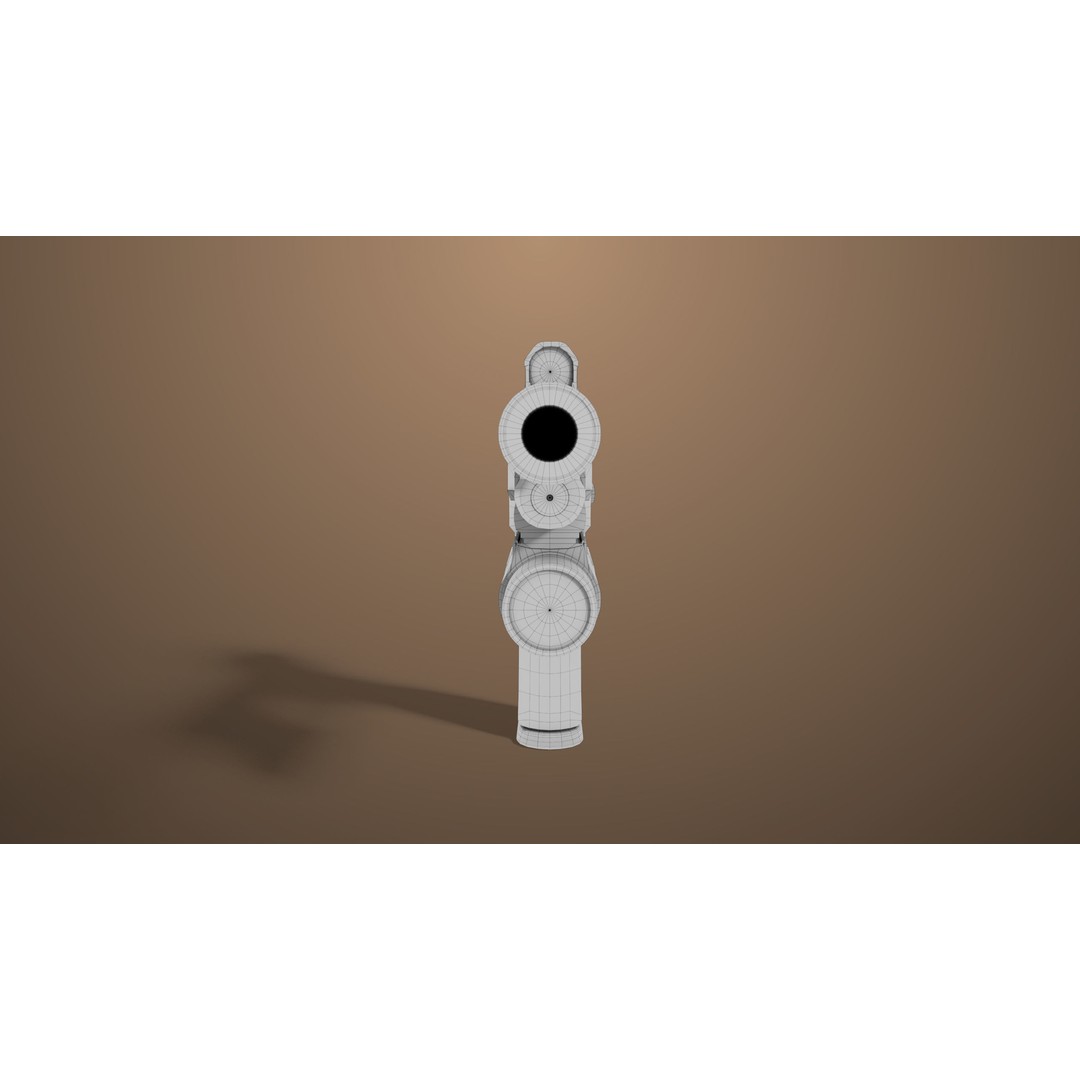 Pistol 06 3D Model – Low Poly Game-Ready PBR Asset for Unity & UE - View 40
